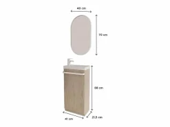 Lavabo + lavabo + grifo + espejo JOHANN^ Sale