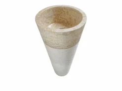 Lavabo con pedestal de mármol LANTA - Color - Barato^Shower & Design Discount