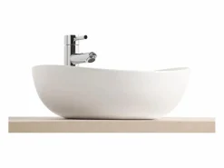 Lavabo|Lavabo de cerámica ovalado para encimera 42x37 cm ANNA