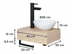 Lavabo de encimera grueso + lavabo SOHO Marru00f3n Sale