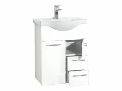 VCM Conjunto De Baño|Lavabo de muebles de baño Lisalo Blanco AL. 81 x AN. 55 x P. 45 cm