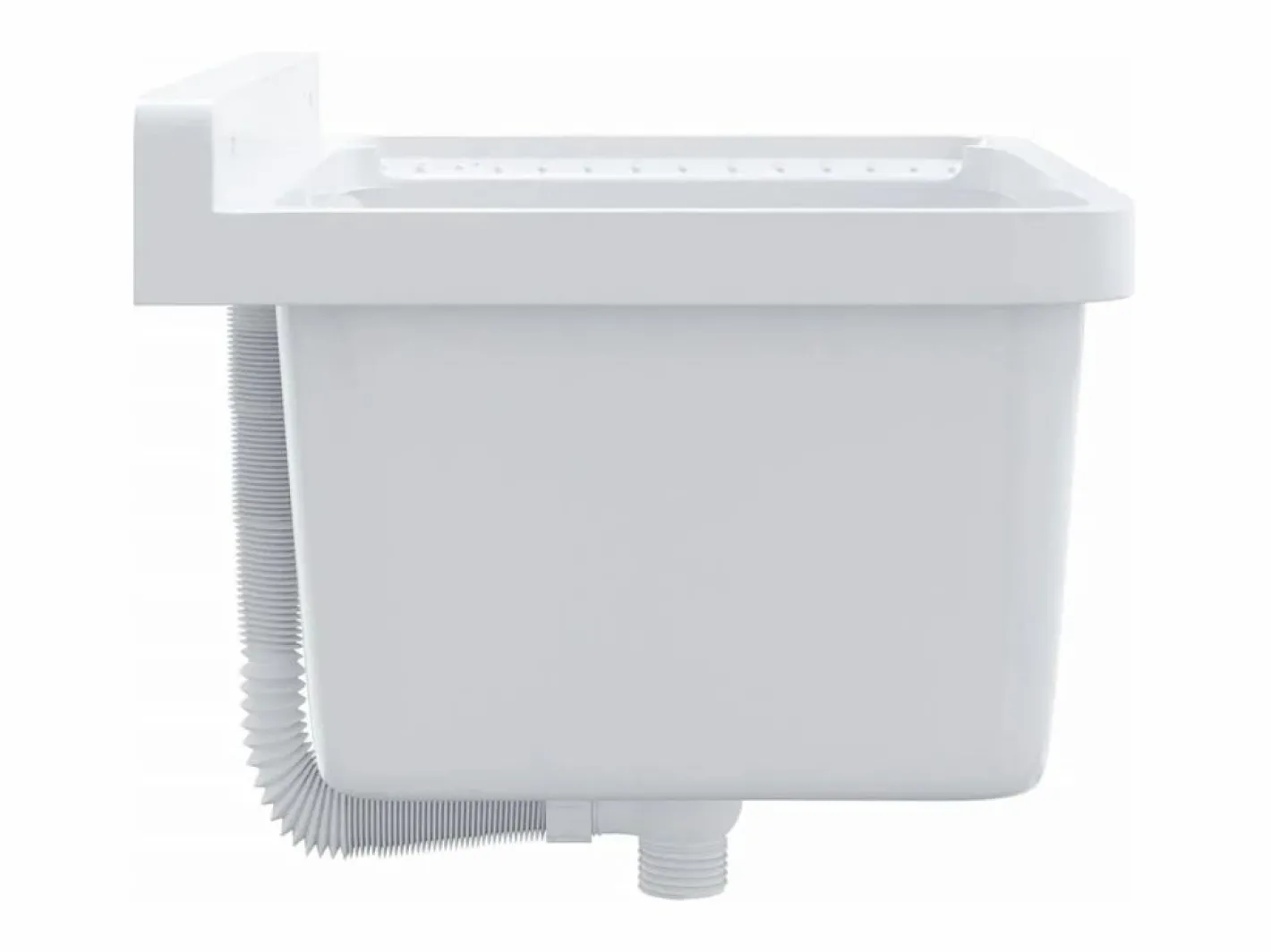 Lavabo de pared 50x35x24 cm resina Blanco New