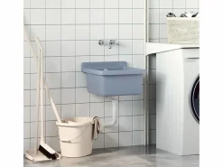 Lavabo de pared, , 40x40x24 cm, resina^ Best