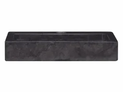 Lavabo de pared mármol crema 38x24x6,5 cm ES66505 Negro Outlet