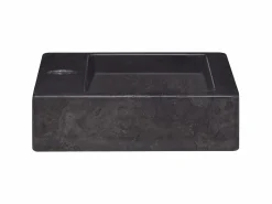 Lavabo de pared mármol crema 38x24x6,5 cm ES66505 Negro Outlet