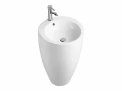 Shower & Design Lavabo|Lavabo de pie cilíndrico de cerámica en color MILOS II