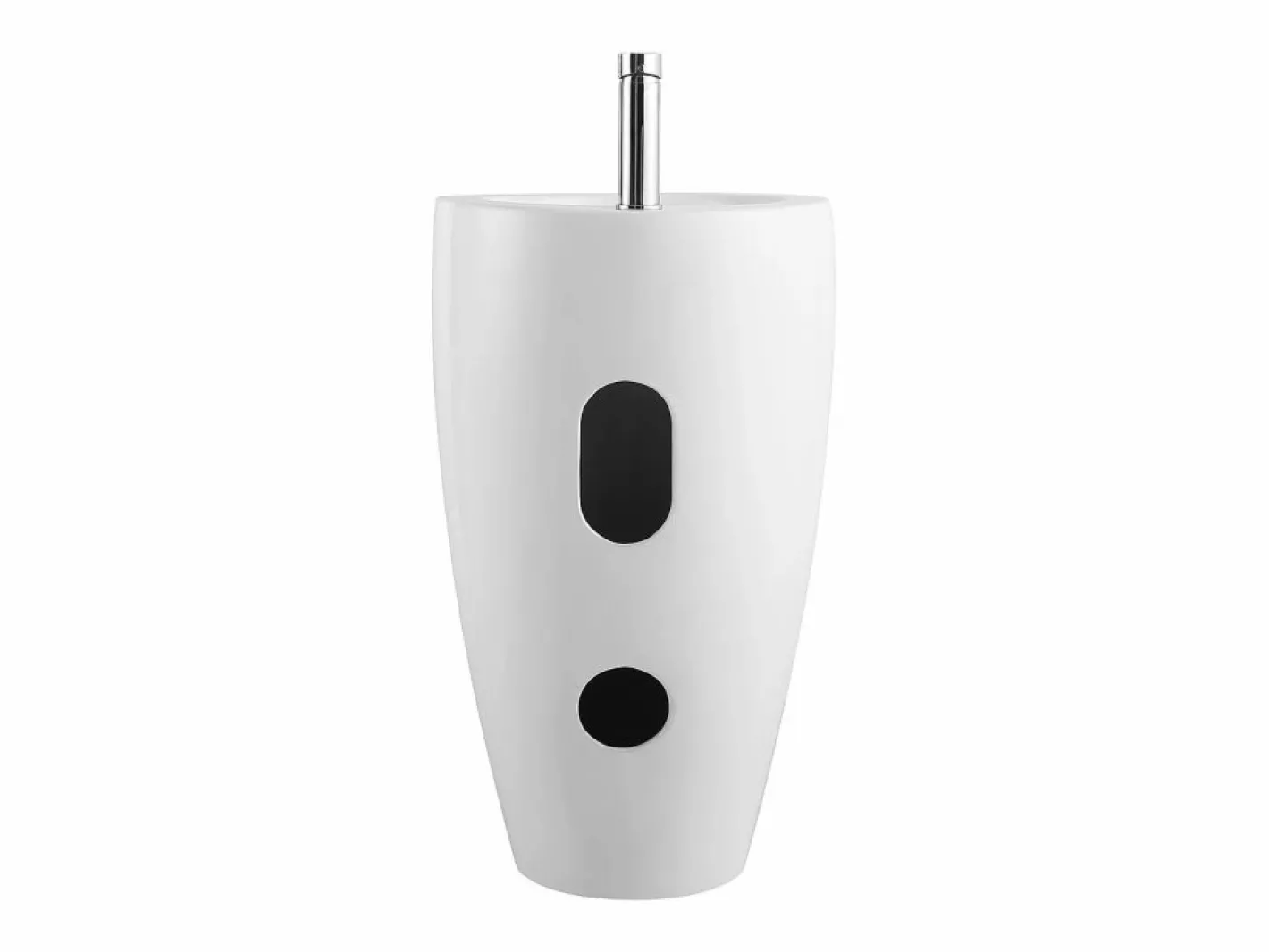Shower & Design Lavabo|Lavabo de pie cilíndrico de cerámica en color MILOS II