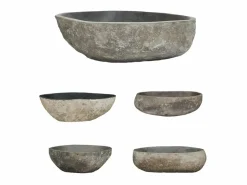 Lavabo de piedra de río ovalado 45-53 cm ES66599^ Clearance