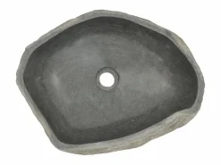 Lavabo de piedra de río ovalado 45-53 cm ES66599^ Clearance