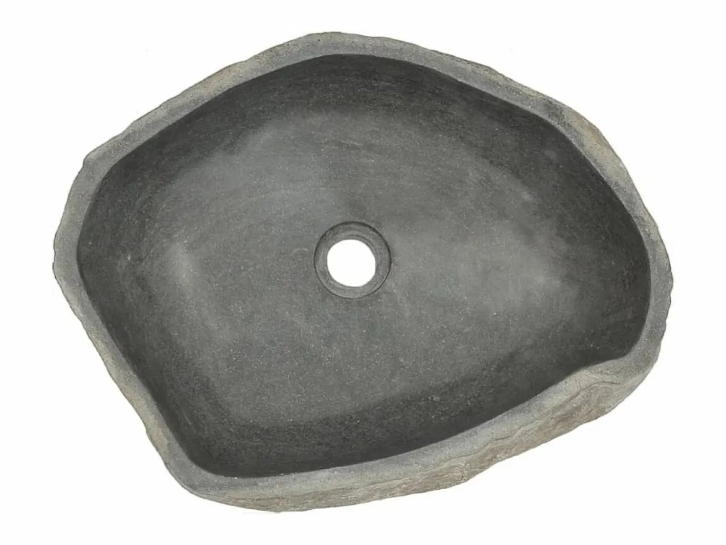 Lavabo de piedra de río ovalado 45-53 cm ES66599^ Clearance