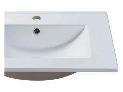 Lavabo empotrado de cerámica blanca - L61 cm - MOTIAC^Shower & Design Hot