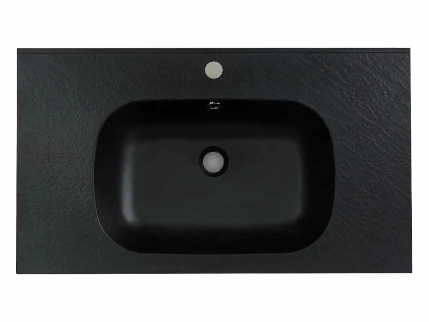 Lavabo encastrable de resina efecto piedra, , L80 x l46 cm, OKIWA^Shower & Design Clearance