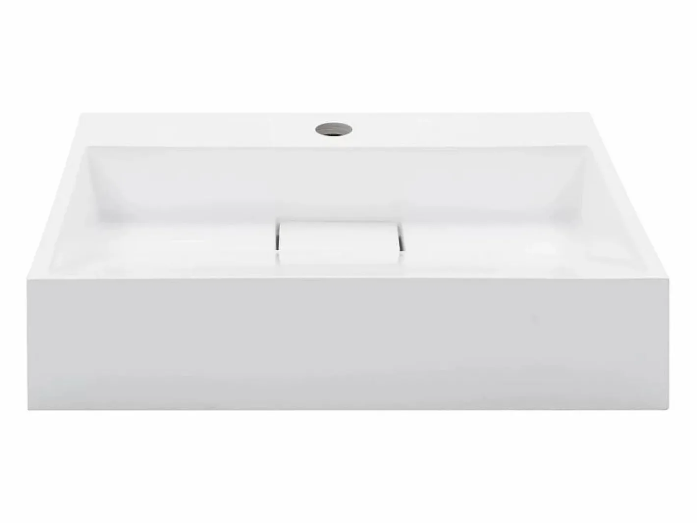 Lavabo lavabo de mano lavabo sobre encimera lavabo de pared interior de baño cuarto de ducha cabina de inodoro hogar 50 x 38 cm fundición mineral 02_0002632^Helloshop26 Hot