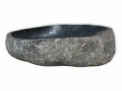 Helloshop26 Lavabo ovalado de piedra de río 46-52 cm 02_0002835 Gris Best