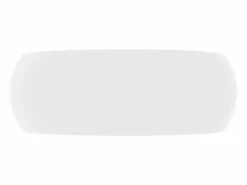 Lavabo redondo de lujo mate 40x15 cm Cerámica Blanco Outlet