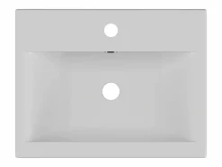 Lavabo semiempotrado de cerámica blanca - - Ancho 51 cm - YASMAC II^Shower & Design Sale
