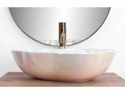 Lavabo Sobre Encimera Pearl Akoya Light Pink^Rea New