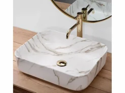 Rea Lavabo Sobre Encimera Demi Shiny Aiax White Blanco Online