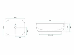 Rea Lavabo Sobre Encimera Mona White Blanco Sale