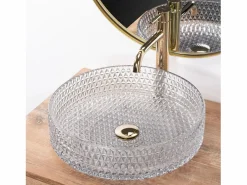 Rea Lavabo|Lavabo Sobre Encimera Cristal 39 White