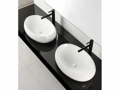 Rea Lavabo Sobre Encimera Melania White Blanco Discount