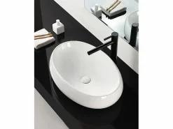 Rea Lavabo Sobre Encimera Melania White Blanco Discount