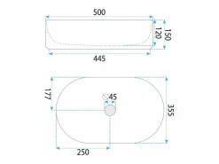 Rea Lavabo|Lavabo Sobre Encimera Oktawia Oval White
