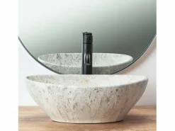 Lavabo Sobre Encimera Sofia Light Stone Oval Grey^Rea Outlet