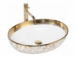 Rea Lavabo Sobre Encimera Margot White Gold Blanco Sale