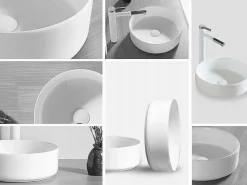 Rea Lavabo Sobre Encimera Sami White Blanco Outlet
