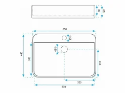 Rea Lavabo Sobre Encimera Verona White Blanco Outlet
