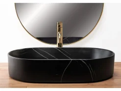 Rea Lavabo|Lavabo Sobre Encimera Nadia 60 Stone Black