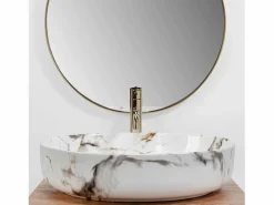 Lavabo Sobre Encimera Queen Carrara Shiny White^Rea Discount