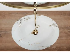Lavabo Sobre Encimera Queen Carrara Shiny White^Rea Discount