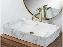 Lavabo Sobre Encimera Denis Marmo Shiny White^Rea New