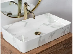 Lavabo Sobre Encimera Denis Marmo Shiny White^Rea New
