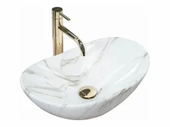 Rea Lavabo Sobre Encimera Royal Mini Shiny Aiax White Blanco New