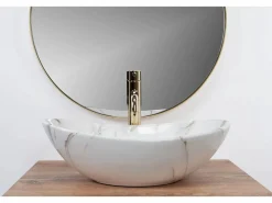 Rea Lavabo Sobre Encimera Royal Mini Shiny Aiax White Blanco New