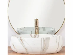 Rea Lavabo|Lavabo Sobre Encimera Linda Lava White