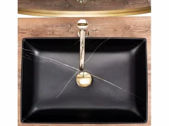Rea Lavabo Sobre Encimera Inga Marble- Nablatowa Black Negro Clearance