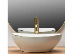 Rea Lavabo Sobre Encimera Sofia Gold Dorado New