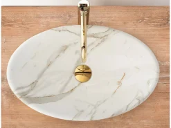 Lavabo Sobre Encimera Pamela Shiny Aiax White^Rea Hot