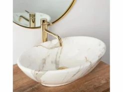 Lavabo Sobre Encimera Pamela Shiny Aiax White^Rea Hot
