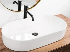 Rea Lavabo Sobre Encimera Nadia 70 White Blanco Hot