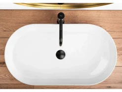 Rea Lavabo Sobre Encimera Nadia 70 White Blanco Hot