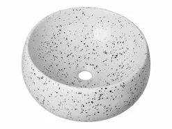 Lavabo sobre encimera redondo de terrazo ZOLI de 40 cm^ Sale