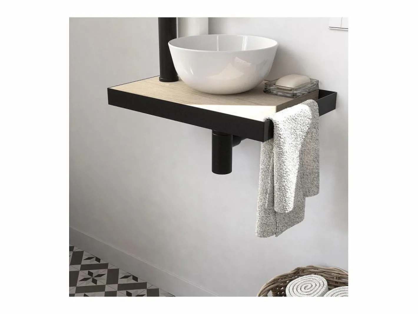 Lavabo SOHO slim + lavabo + grifo + espejo^ Online