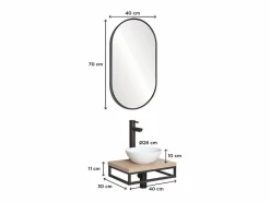 Lavabo SOHO slimline + lavabo + espejo^ Hot