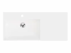Lavabo suspendido de solid surface con toallero - 90 cm - GANDAKI^Shower & Design Online