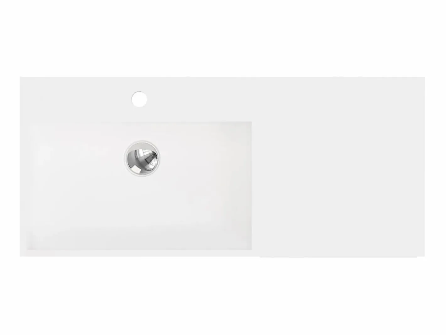 Lavabo suspendido de solid surface con toallero - 90 cm - GANDAKI^Shower & Design Online